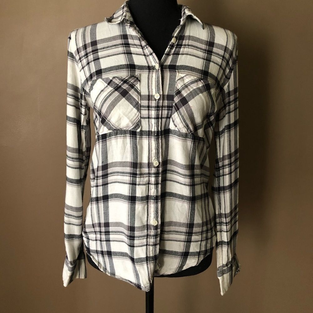 Aeropostale Plaid Long Sleeve Button Shirt